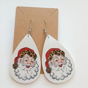 Santa Claus Teardrop Earrings